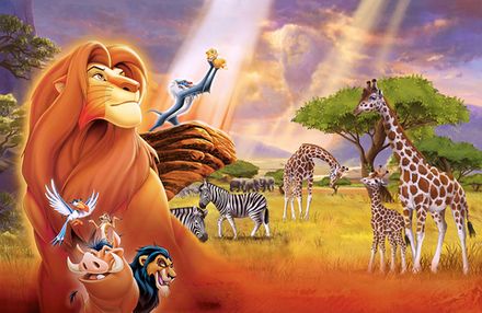 Фотообои Король лев (Ширина 4,15 м)