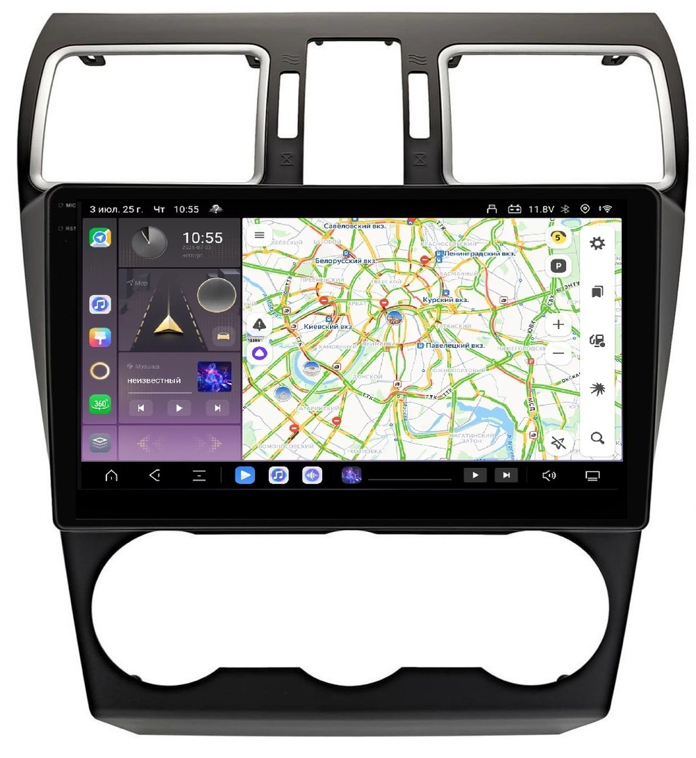 Магнитола для Subaru Forester, Impreza, XV 2015-2018 - Carmedia OL-9511-3 QLed+2K, Android 13, TS20, CarPlay, 4G SIM-слот