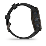 Часы для дайвинга Garmin Descent Mk3i, титановый угольно-серый, DLC, 51 мм, черный силиконовый ремешок, 010-02752-11