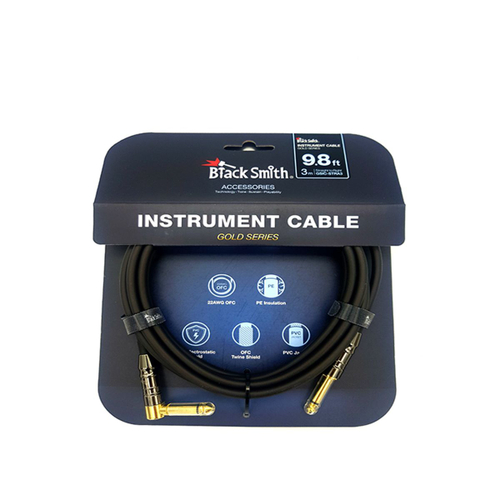 BlackSmith Instrument Cable Gold Series 9.8ft GSIC-STRA3