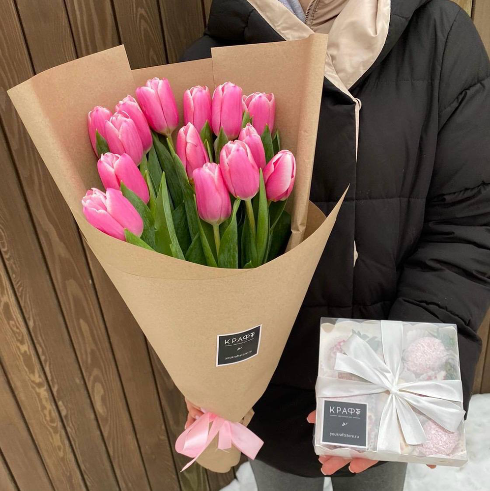 комбо с тюльпанами