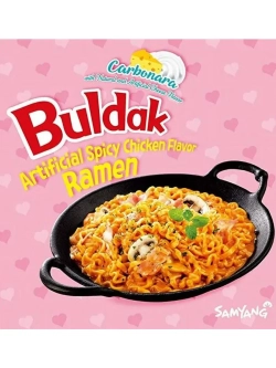 Лапша острая курица Бульдак в соусе Карбонара 80 г * 3 шт