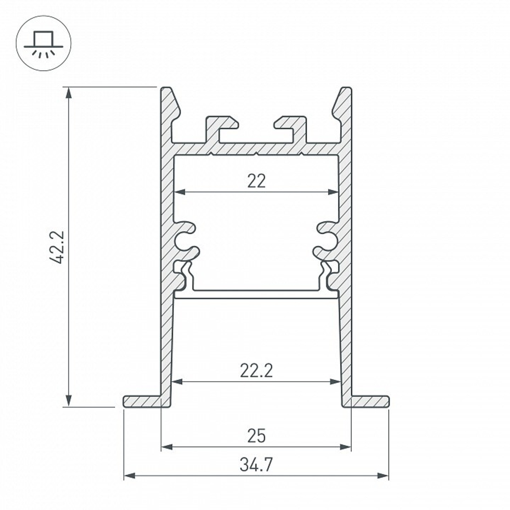 Профиль встраиваемый Arlight SL-COMFORT 031764
