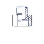 Соединение P D20-10 ORFS 1.3/16 - ORFS 11/16
