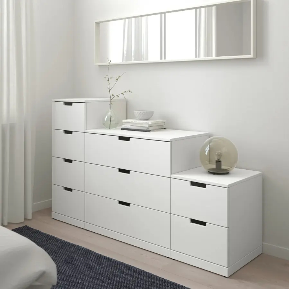 Комод - IKEA NORDLI/НОРДЛИ ИКЕА, 47х99х160 см, белый