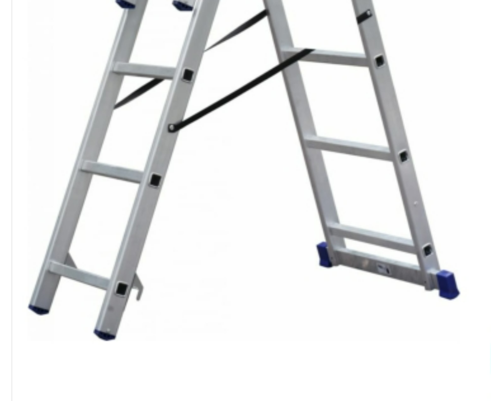 Лестница алюминиевая трёхсекционная 9 ступеней СИЛАЧ