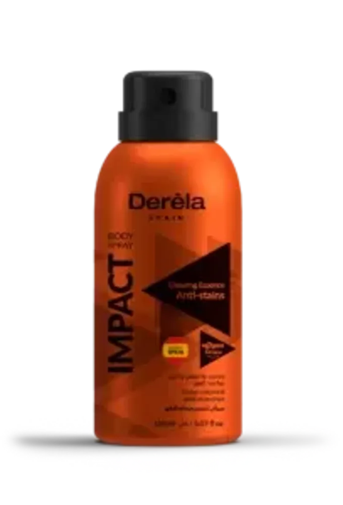 DERELA  Дезодорант-спрей для тела с защитой от пятен IMPACT 150мл*12