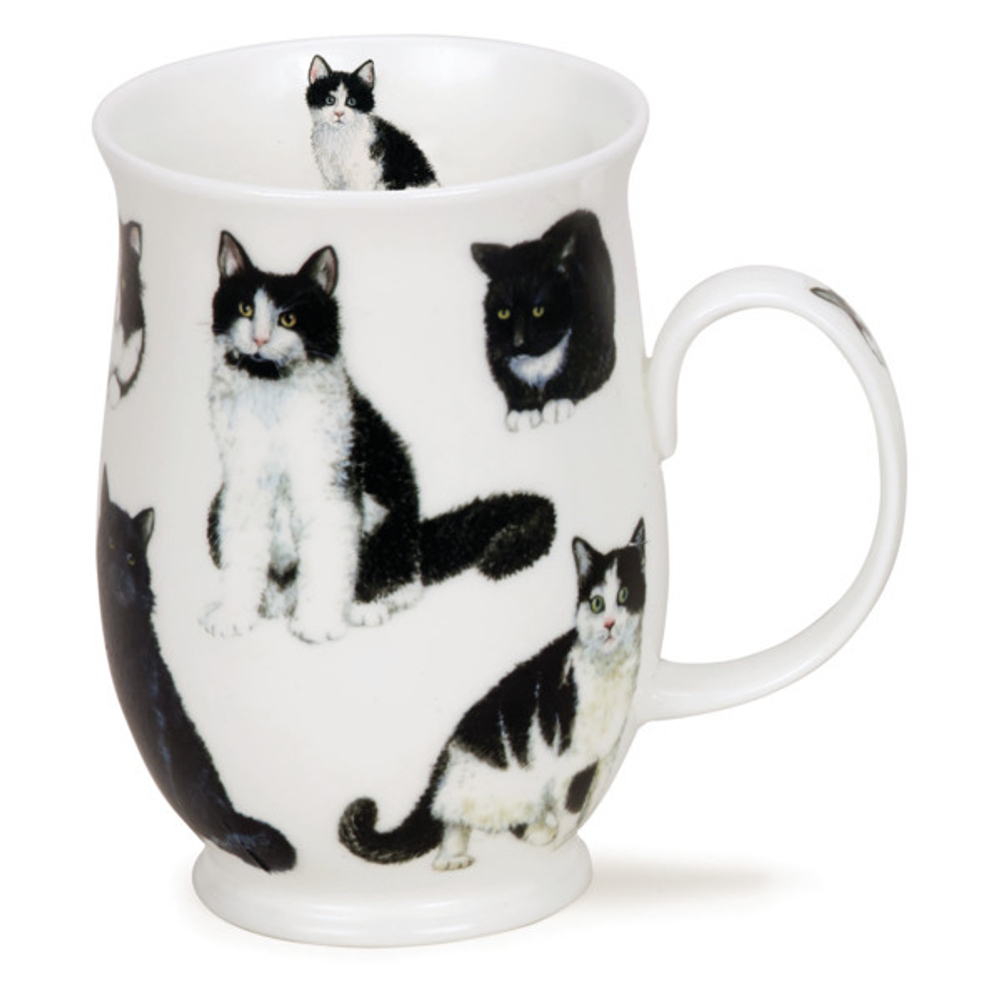 Кружка 310мл Dunoon Черно-белые котики.Саффолк
