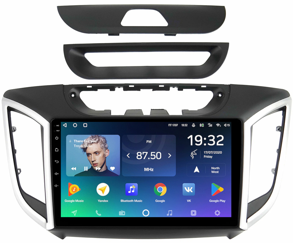 Магнитола для Hyundai Creta 1 2016-2021 (рамка 9) - Teyes SPRO+ на Android 10, ТОП процессор, 4Гб+32Гб, 4G SIM-слот