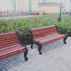 Скамейка парковая «Город Классика» (1,2 м термоясень)