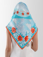 Платок «Крымская весна» 100% шёлк