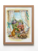 Картина на стену интерьерная на холсте 4 шт, 22*28 см