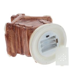 GAEM Фигурка декоративная "Избушка" с подсветкой (3xAAA), L15 W11 H17 см