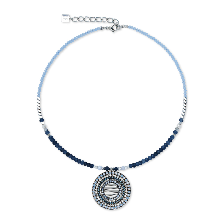 Колье Coeur de Lion Blue-Silver 2036/10-0717