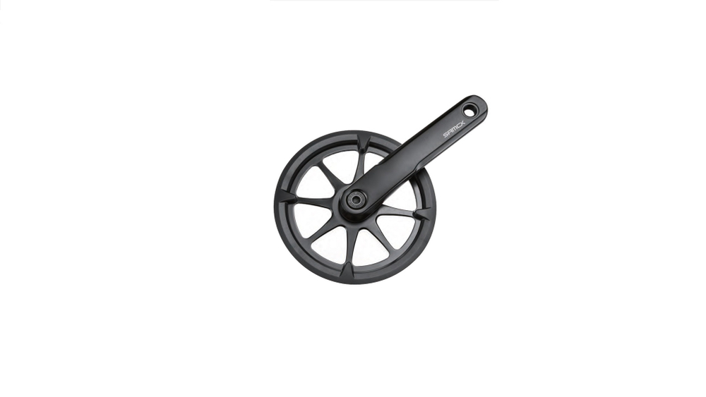 Система SAMOX LifeStyle 1/2"x3/32", 42T, сталь, защита, 165мм алюм, кв. черн.
