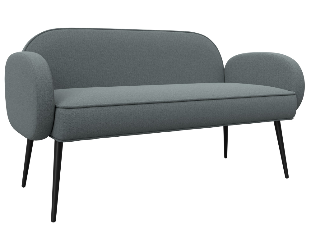 Диван прямой Лига-086 РОГОЖКА Амур 07 серый