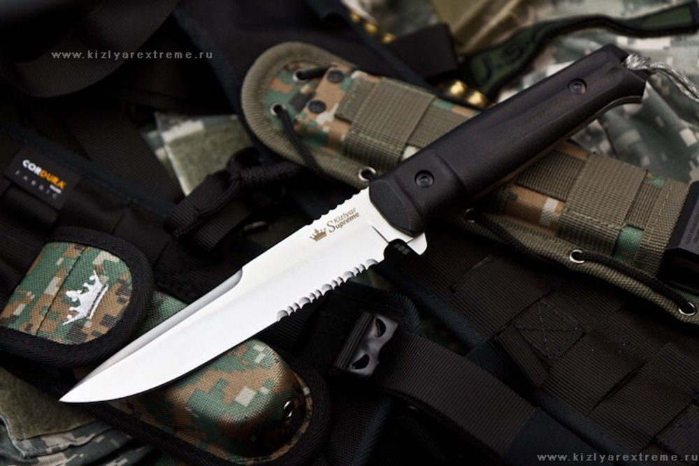 Тактический нож Alpha AUS-8 Satin Serrated