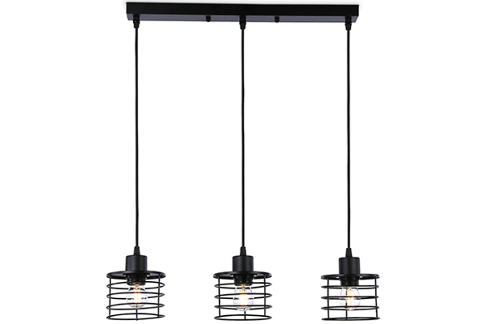TR8075/3 BK черный E27*3 max 40W 582*120*1040
