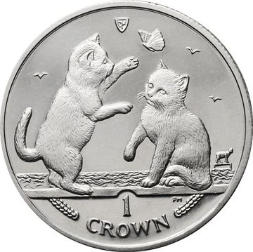 1 крона 2004 Остров Мэн, Тонкинская кошка