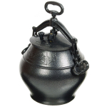Казан афганский алюминий, 10 л, с крыш, с ручками, чер, ach10