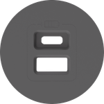 Накладка для розеток USB,  матовый шоколад,  серия D16