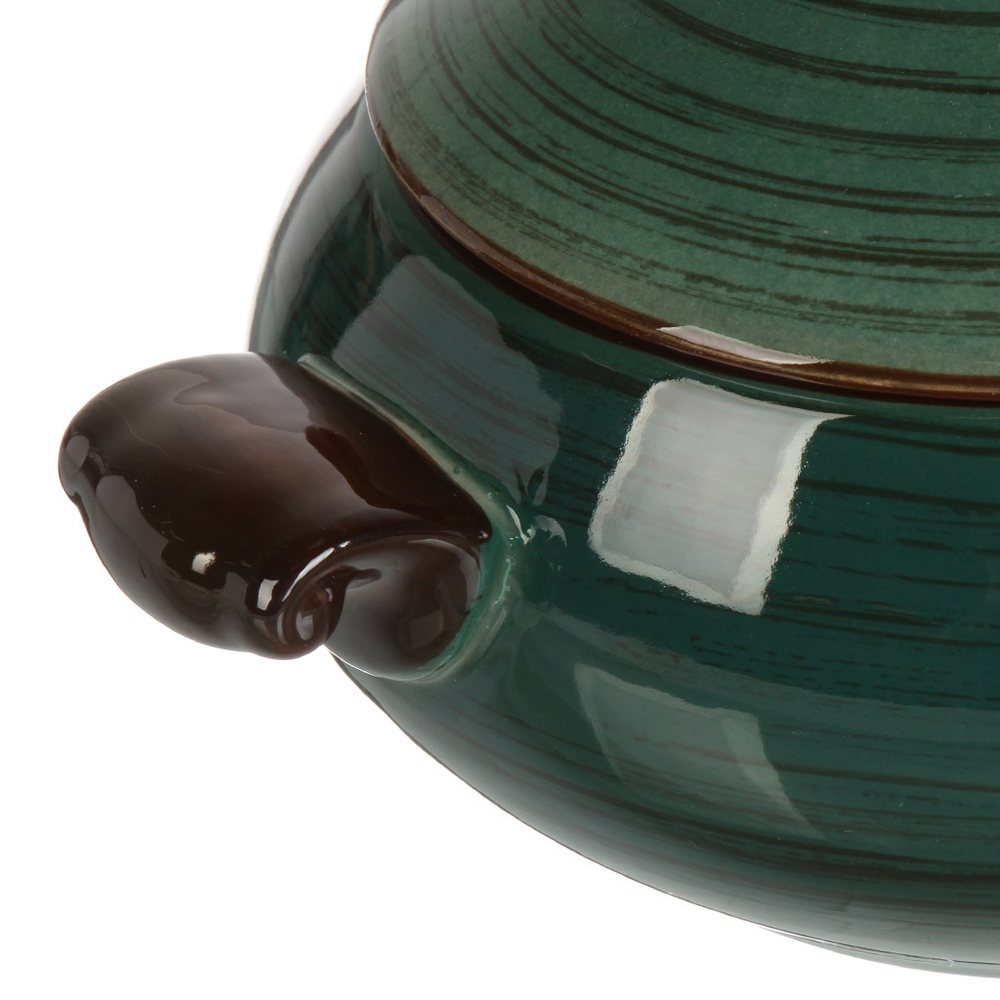Горшок керам, 0.8 л, Малахит, Y4-9037