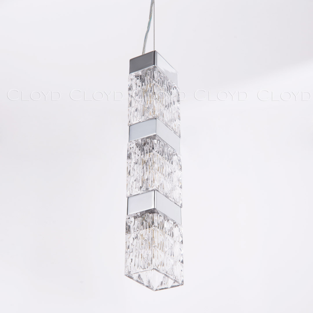 Подвесной светильник Cloyd CORUND-A P3 / выс. 45 см - хром (арт.10713)