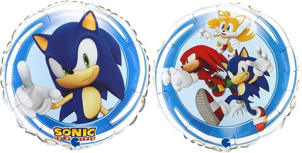 Шар (18''/46 см) Круг, Соник, 1 шт.