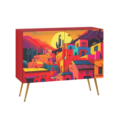 Комод Кармин 16.230.03, Красный, Белый