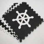 Мягкий пол "Моряк" 500x500x10 мм 45 шор