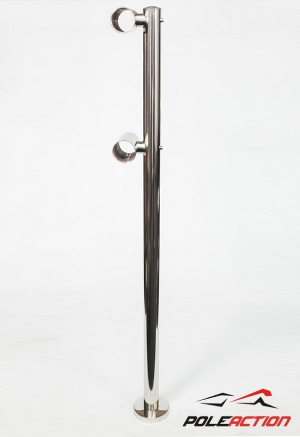 Модель №18 – стойка двухуровневого балетного станка «Элегант» (нержавеющая сталь)