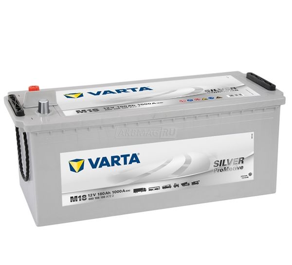 Аккумулятор автомобильный VARTA Promotive Silver M18 (180R) 1000 А обр. пол. 180 Ач (680 108 100 )