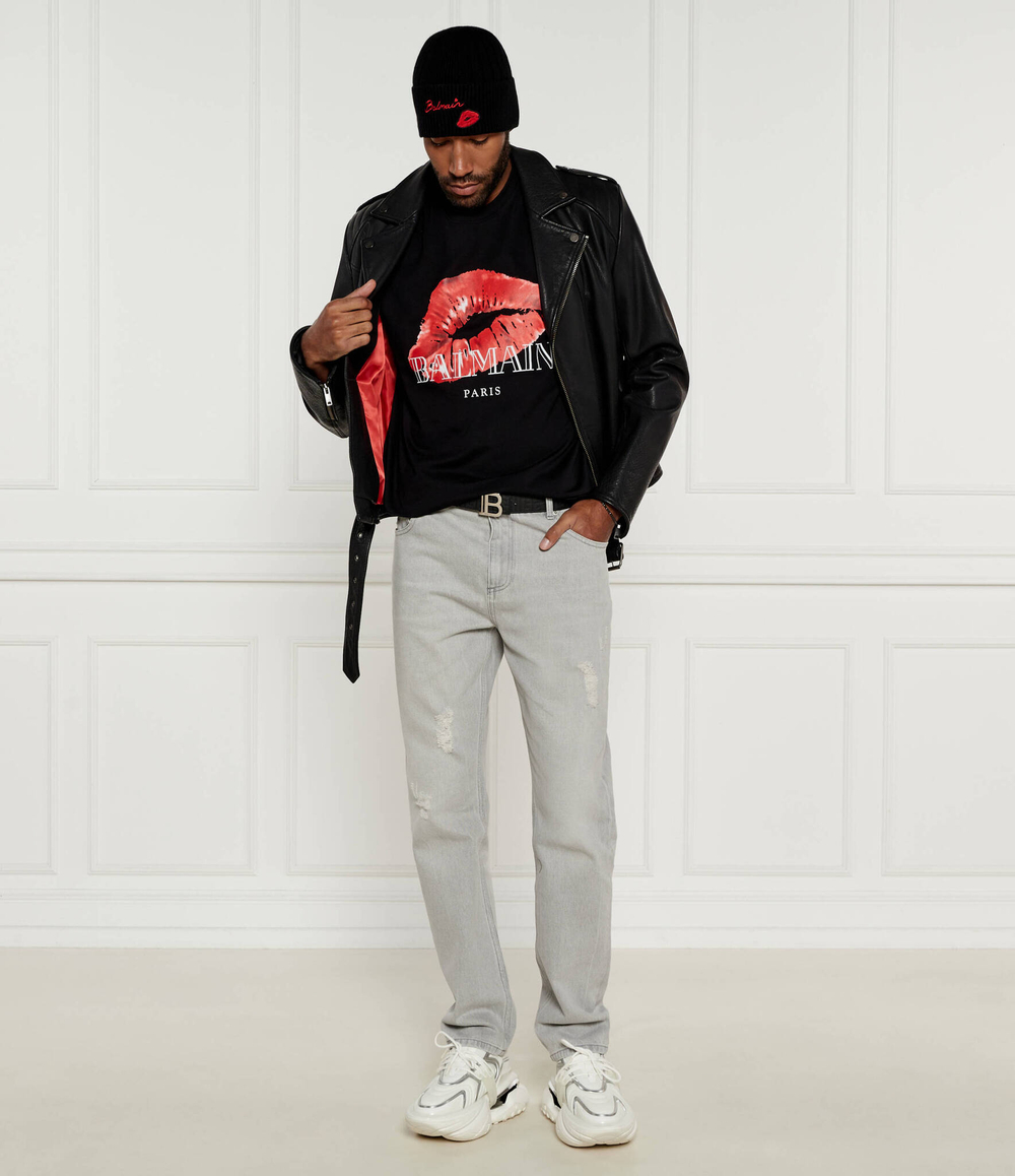 Футболка Balmain - черный(DH0EG010 GE10)