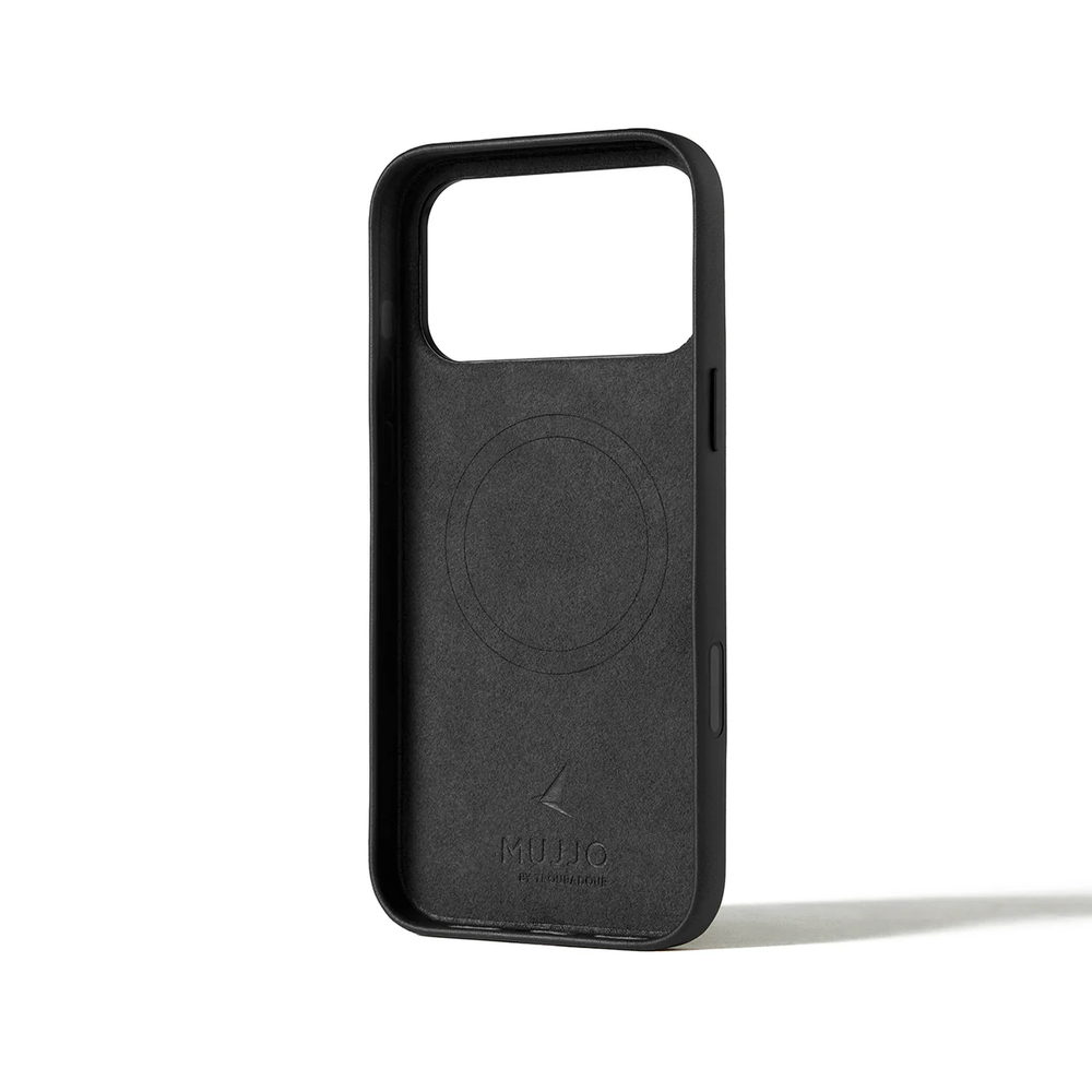 Чехол Mujjo Leather для iPhone 17 Pro Max черный