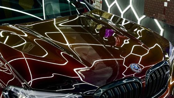 Carbins Color PPF Gilt Black-red GP HA105 хамелеон черная красная бордовая цветная полиуретановая защитная антигравийная пленка