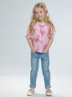 Джинсы для девочки (110, Голубой) GGP3109