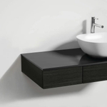 Тумба с раковиной VitrA Origin 90 см R 65676, черный дуб