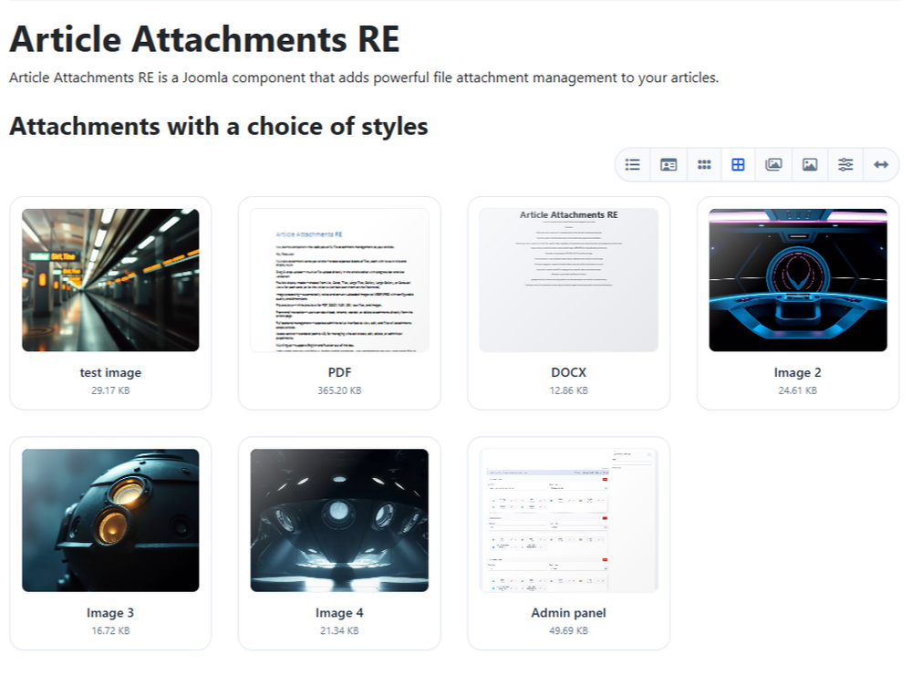Attachments RE. Компонент для прикрепления файлов к материалам Joomla 6