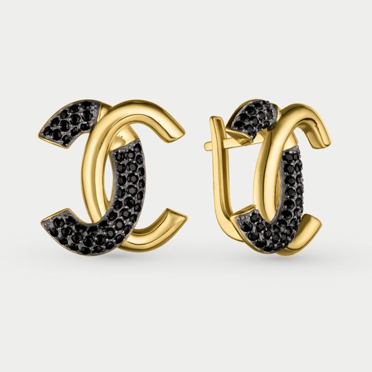 Серьги золотые