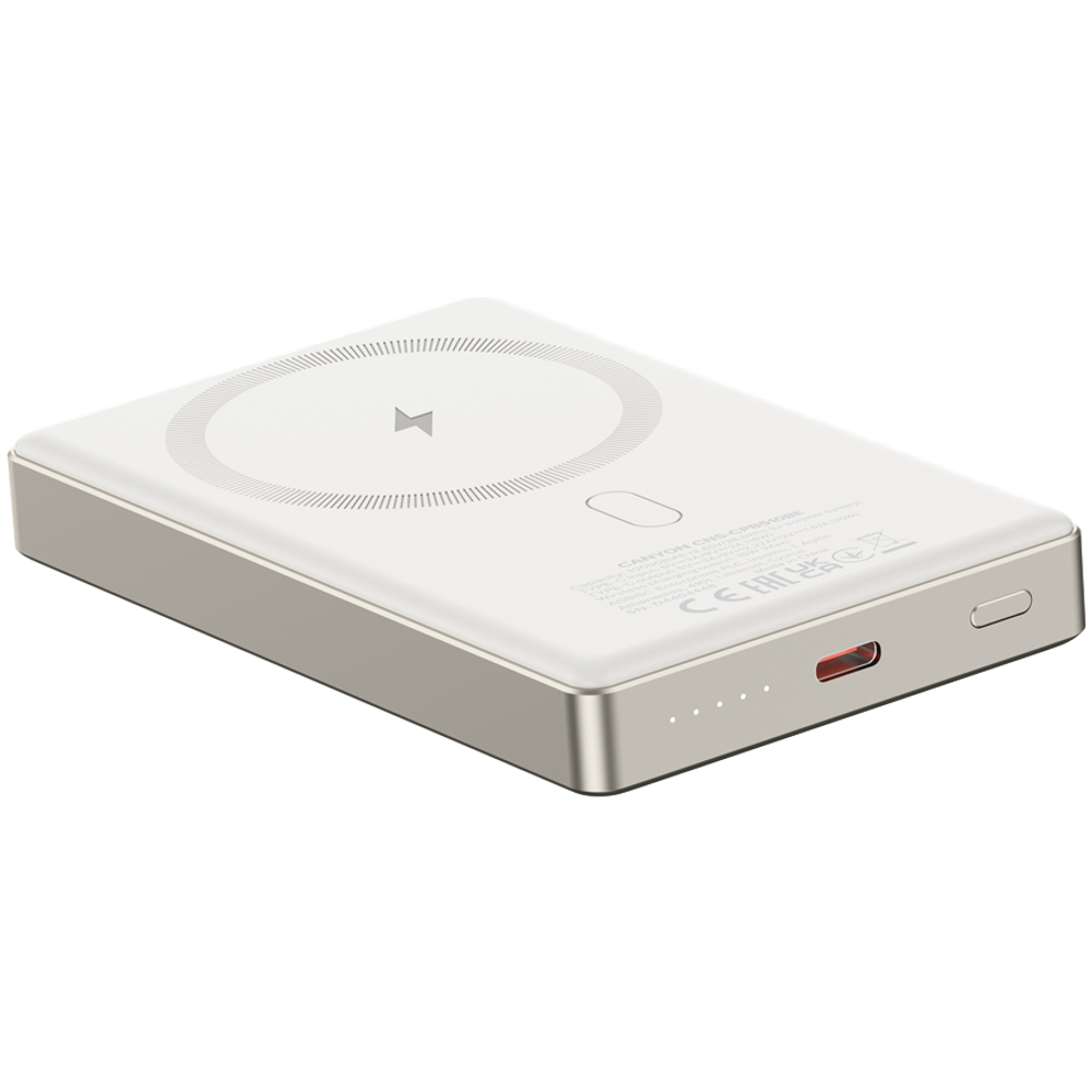 CANYON power bank OnPower 510 slim Magnetic 10000 mAh PD20W Beige