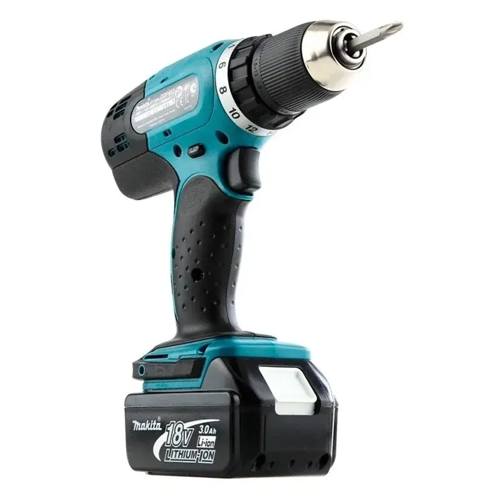 Makita DDF453RFE аккумуляторная дрель-шуруповерт (2 x 3 Ач, ЗУ)