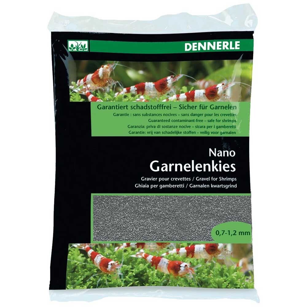 Dennerle Nano Garnelenkies - грунт для нано аквариумов 0,7-1,2 мм, 2 кг, серый