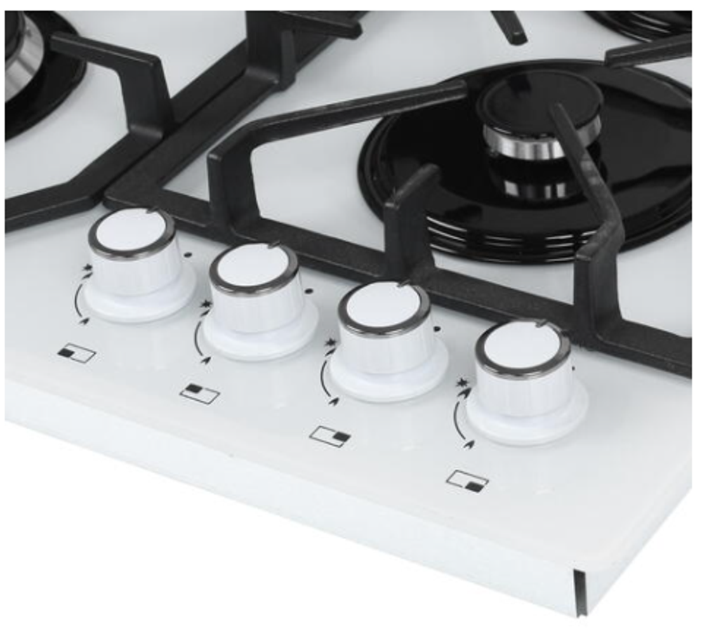 Поверхность варочная  Гефест ПВГ 2232-01 К12 (белая стекл.газ-контр)