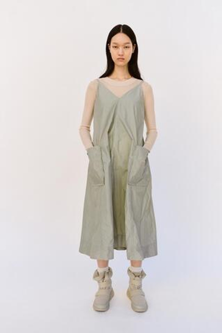 ZARA X AND WANDER ВОДООТТАЛКИВАЮЩЕЕ ПЛАТЬЕ МИДИ, ЗЕЛЕНЫЙ