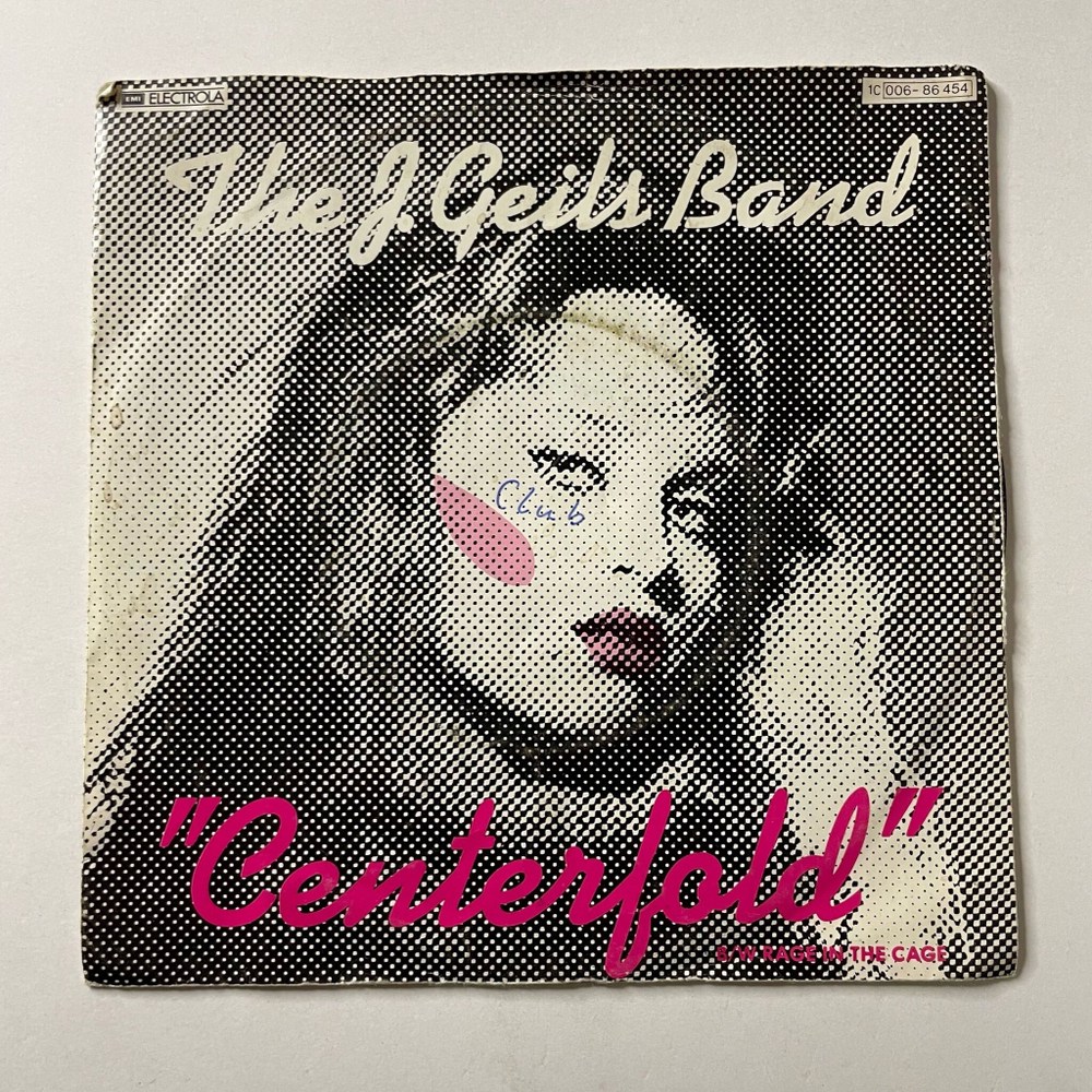 Винтажная виниловая пластинка LP The J. Geils Band Centerfold (Germany 1981) 7 дюймов, 45 RPM, Single