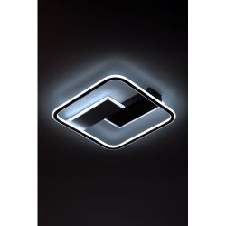 Светильник потолочный светодиодный ЭРА Модерн Henri CLL-1-104W 3K-6,5K RC BK с ДУ черный | Светильники SPB-6 с ДУ