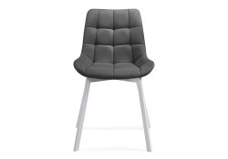 Стул на металлокаркасе Челси темно-серый / белый каркас