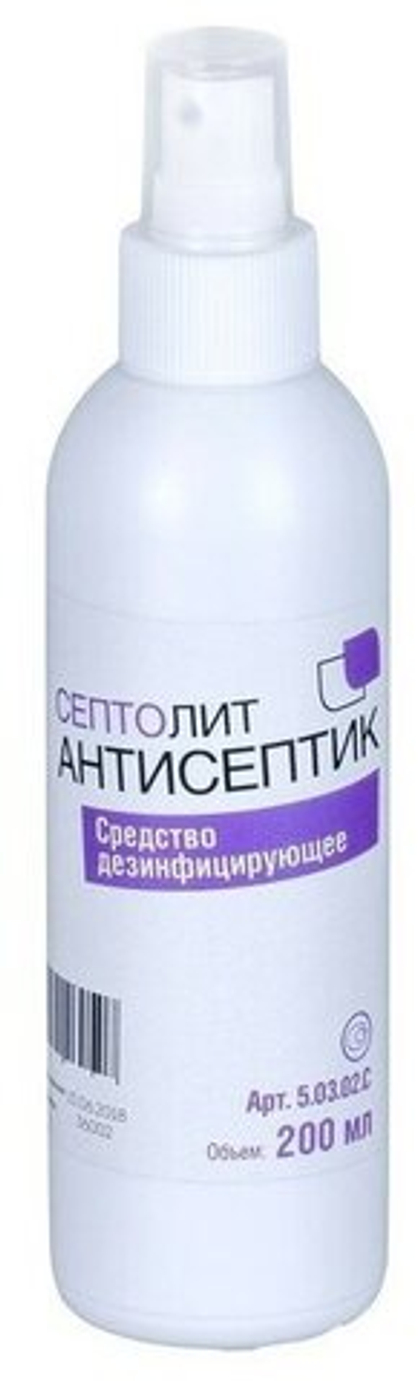 Дезинфицирующее ср-во кожный антисептик спрей "Септолит Антисептик" 200 мл
