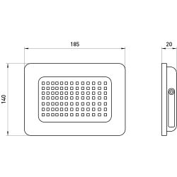 Прожектор светодиодный уличный ЭРА LPR-023-0-65K-070 70Вт 6500K 5600Лм IP65