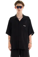 Рубашка Issaya Script WhiteLogo черная